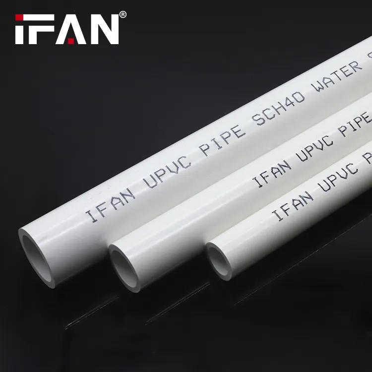 Ifan 중국 공장 고품질 압력 백색 색깔 PVC 관 물 공급 Pvc 관 배관공사 SCH40 Upvc 관