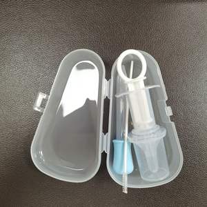 Compte-gouttes pour bébé, distributeur de médicaments en silicone anti-étouffement pour nourrissons de 3 mois et plus, alimentation à l'eau et par <span class=keywords><strong>seringue</strong></span> - Product Image 4