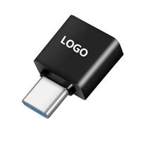 Adaptador Tipo C con Logotipo Personalizado Más Vendido, Unidad USB para Teléfono Móvil, Adaptador OTG, Convertidor USB 2.0 a Micro V8, Adaptador Android