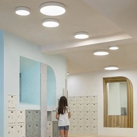 Plafonnier LED Rond Moderne de 30W à 120W avec Base en Aluminium de 3 Couleurs pour Salon ou Restaurant