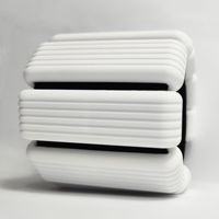 YETFUL Bracelet de fitness en silicone à rayures verticales, plusieurs couleurs macaron, pour poignet et cheville