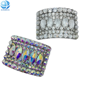 Full AB Crystal Irish Dance Buckle <strong>Sparking</strong> Rhinestone Square Irish Hard <strong>Shoe</strong> Buckle for Jig <strong>Shoes</strong> - Product Image 1