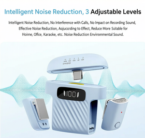 Microphone Lavalier Sans Fil Chaoke M8 Mini 2.4G avec Réduction de Bruit et Changeur de Voix pour l'Enregistrement Vidéo et la Diffusion en Direct - Product Image 3