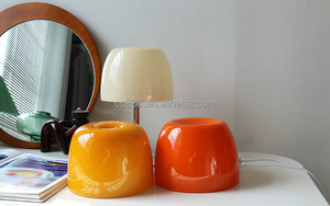 Mini lampe de table led E27 en verre, forme <span class=keywords><strong>champignon</strong></span>, design nordique, veilleuse pour la décoration intérieure, Orange <span class=keywords><strong>et</strong></span> blanche - Product Image 4