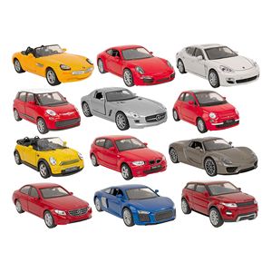 WELLY AUTO DIECAST METAL 1:34 CON LUZ Coche de Juguete de Metal Fundido a Presión con Retroceso Hecho en Italia - Product Image 1