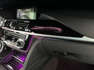 Pour <span class=keywords><strong>BMW</strong></span> Série 3 F30 3GT, éclairage intérieur LED de voiture, 64 couleurs, lumières d'ambiance pour systèmes d'assistance à la sécurité, décoration intérieure - Product Image 3