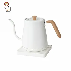 เครื่องชงกาแฟอาหรับไฟฟ้า,กาต้มน้ำคอห่านพร้อมตัวจับเวลาและควบคุมอุณหภูมิสำหรับเครื่องใช้ในครัว