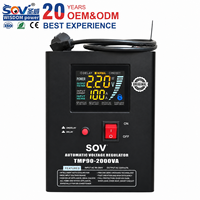 Estabilizador de Voltaje SVC Monofásico de Pared TMB-5000VA con LED de Cobre, 80-260V 50/60HZ para Electrodomésticos, Precio al por Mayor