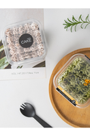 Boîte à gâteau en PET transparente et recyclable de haute qualité, vente en gros d'usine, boîte en plastique durable pour pain, tiramisu, dessert, anti-fuite