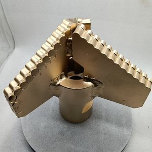 מקדח <span class=keywords><strong>PDC</strong></span> בעל 3 כנפיים במהירות גבוהה של Speedmade, מקדחי גרירה, מקדח קרביד עם חותך קבוע, מקדח גירוד, מקדח קעור ללא ליבה, מטריקס מחושל, בצבע זהב - Product Image 2