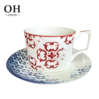 Nouvelle Arrivée Ohere – Ensemble de 4 Tasses et Soucoupes à Café Haut de Gamme, Luxe, Écologique, Tendance, Minimaliste, en Porcelaine Fine (Bone China) pour Mariage