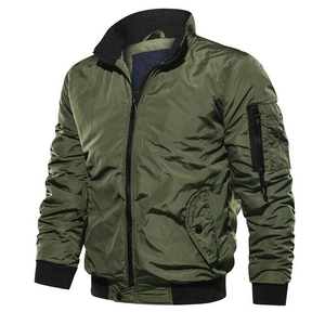 Chaqueta Bomber de Béisbol Reversible Personalizada 2025 para Hombre, Cortavientos, Transpirable, Ecológica, 100% Poliéster, Informal, de Invierno - Product Image 3