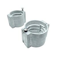 Colliers de serrage en laiton de sécurité robustes DIN2817/En14420-3 Système de mesure métrique en aluminium/SUS304