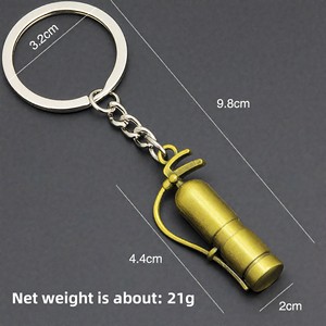<span class=keywords><strong>Llavero</strong></span> con Colgante de Mini Extintor de Incendios de Aleación Creativa, Regalo para Bomberos - Product Image 3