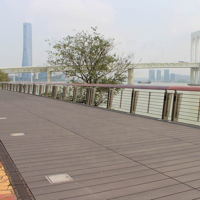 Waterproof Garden PVC Wall WPC Panel For Outdoor Anti Slip Decoration Eco Friendly