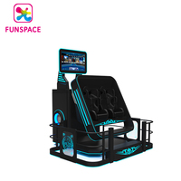 Funspace 9D VR Cinema Game Machine, Chaise Double 360 Degrés, Simulateur de Vol 720 Degrés, Parc d'Attractions, Divertissement VR 720 Degrés