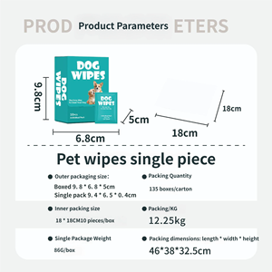 Оптовые влажные салфетки для ухода за домашними животными без спирта, для кошек и собак, портативные, для чистки, груминга и купания - Product Image 5