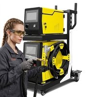 Équipement laser portable à fibre optique 5 en 1 2 kW, machine de soudage laser professionnelle, refroidissement par air sur cellules au lithium