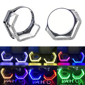 Vente flash : projecteur de <span class=keywords><strong>feux</strong></span> de jour 5D Angel Eyes Hex 3.0 2.5 pouces RGBW, masque de projecteur, anneau halo, modification des phares - Product Image 2