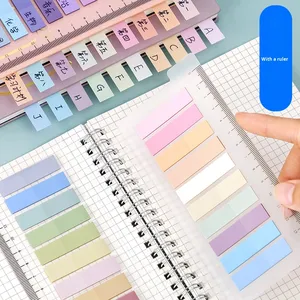 Impermeable Morandi Color Ins Style Sticky <span class=keywords><strong>Notes</strong></span> Tiras transparentes Pestañas de índice Etiquetas adhesivas Adhesivo fuerte Reutilizable Escribible - Product Image 2