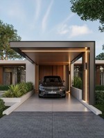 Abri de voiture extérieur en aluminium sur mesure, directement de l'usine, pour 2 à 4 voitures, abri multi-véhicules renforcé en acier