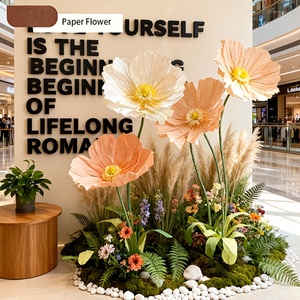 Giant Realistic Wedding Paper <strong>Flower</strong> - Yu Meiren <strong>Artificial</strong> Blooms for Outdoor/, <strong>Large</strong> Wrinkled Petals Fake <strong>Flowers</strong> Suitable - Product Image 6