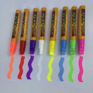 8 Marcadores de <span class=keywords><strong>Tiza</strong></span> Líquida de Colores Neón para Pizarras, <span class=keywords><strong>Pintura</strong></span> para Vidrio, Ventanas, Pizarras Negras, Espejos - Product Image 2