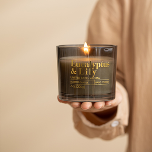 Candela Profumata di Lusso in Vaso di Vetro da 200g, Cera di Soia, Elegante Atmosfera, Decorazione per la Casa, <span class=keywords><strong>Aromaterapia</strong></span> - Product Image 2