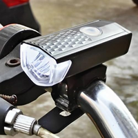 Accessoires universels pour vélo, phare LED pour vélo, lumière rechargeable par USB, clip pour fixation, ensemble de lumières avant et arrière pour vélo