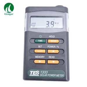 Groothandel cele power energy meter-TES-1333 Solar Power Tester Meter Digital Radiation Detector Test Range 400-1100nm 2000W/m2