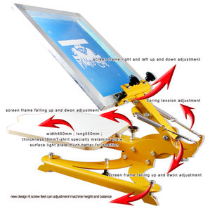 Machine de sérigraphie manuelle 1 couleur 1 station <span class=keywords><strong>Presse</strong></span> manuelle Imprimante de sérigraphie - Product Image 6