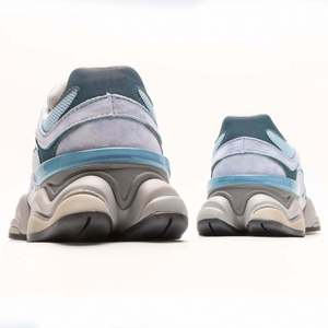 Retro running <b>shoes</b>, blue mesh upper, stitched design, breathable, suitable for all seasons - Product Image 2