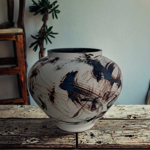 Vase de table en céramique Farmhouse <span class=keywords><strong>Chic</strong></span> High Rustic Home Decor Minimalist Scandinavian Bohemian Style for Living Room Art <span class=keywords><strong>Deco</strong></span> - Product Image 1