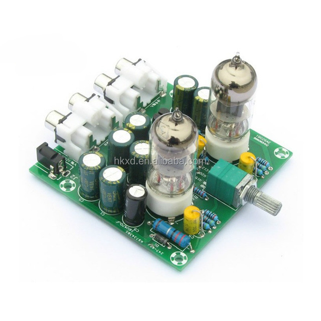 AC 12V 6J1 Tube Fever Pre Amplifier Preamp AMP Pre-Amplifier Board Headphone Buffer Module Stereo Potentiometer Valve DIY Kit