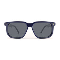Lunettes de soleil surdimensionnées à monture intégrale en acétate de qualité supérieure, rétro, polarisées, carrées, légères, prêtes pour l'été, protection UV, logo personnalisé, 1 pièce minimum