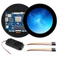 Layar Sentuh Melingkar 3.4 Inci Papan Pengembangan ESP32-P4 Layar IPS Multi Sentuh Interaksi Suara AI WiFi/BLE 800 * 800