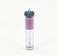 Tube à lèvres transparent élégant, écologique, personnalisable, vide, pour emballage de gloss cosmétique