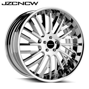 JZCNCW Jantes en alliage d'aluminium forgées sur mesure, 2 ou 3 pièces, finition polie brillante, 18 19 20 21 22 23 24 25 26 pouces - Product Image 3