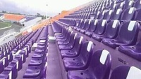 Sièges de stade moulés par injection à dossier haut, chaises de tribune, sièges extérieurs, sièges de stade en plastique pour gradins