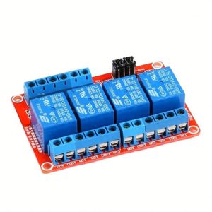 Zopro 24V โมดูล4ช่องสัญญาณ SMD รีเลย์ที่มีบอร์ดสีแดงทริกเกอร์สูง/ต่ำ - Product Image 1