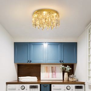 欧洲现代水晶发光二极管贴片灯泡30w吊灯水晶客厅吊灯 - Product Image 5