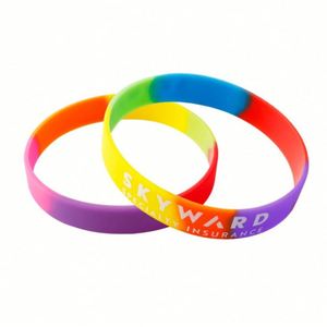 Pulsera de Silicona Personalizada con Logotipo, Rellena de Tinta Inyectada, para Regalos Promocionales - Product Image 5