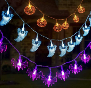 DAMAI LED Christmas Glow Necklace Bats Pumpkins Ghosts-3-Piece Waterproof Portable <b>String</b> <b>Light</b> Set Holiday Decoration Hot - Product Image 2