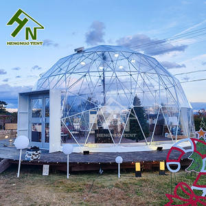 Carpa de Fiesta Transparente con Diseño Floral de 10m 15m, Tipo Domo Redondo con Estructura de Acero para Celebraciones Navideñas, Personalizable - Product Image 2