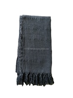 Toalla Peshtemal Bodrum Índigo 40x70 pulgadas 100x180 cm, Toalla Ultrasuave Lavada a la Piedra, Pedido Mínimo Bajo, Colección Vintage, Hecho en Turquía