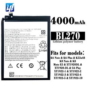 Batteria Ricaricabile per Cellulare Li-polimero BL270 per Motorola G6 Play XT1922 4000mAh 3.85V - Product Image 6