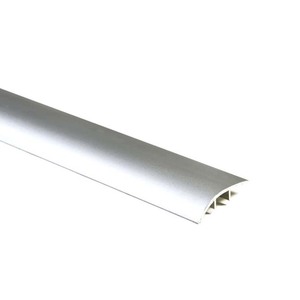 Soglia dal Design Moderno con Finitura Argento 6-9mm per Pavimenti in Legno Laminato Dimensioni 38x8x900mm con Differenza di Altezza 6-9mm - Product Image 1