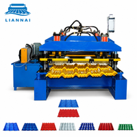 Machine de formage de tuiles romaines Lian Nai, ligne de formage de tuiles de toiture avec fonction de surveillance à distance pour l'industrie des toitures en acier