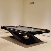 Table de billard BC-03 personnalisée 7/8/9 pieds à prix d'usine avec coussin en ardoise, pieds en bois massif, queue de billard incluse
