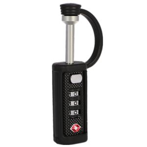 टीएसए ताला 3 अंक संयोजन ताला टिकाऊ भारी शुल्क टीएसए यात्रा सामान ताला काले - Product Image 3